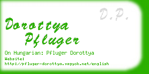 dorottya pfluger business card